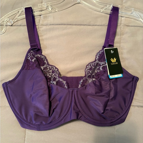 Wacoal Violet Indigo Lace Impression Full-Coverage Underwire Bra Size 32DDD NWT - Picture 15 of 16